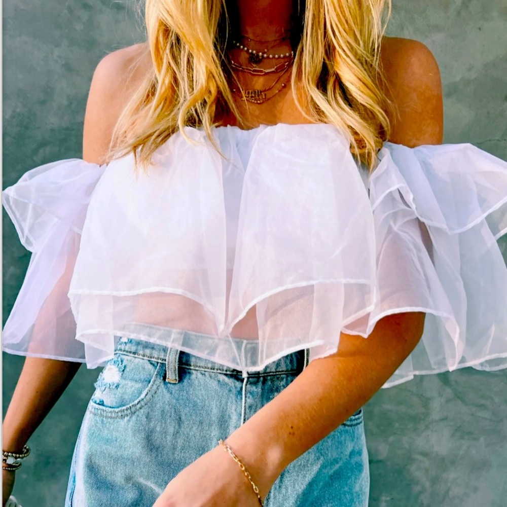 Show Me Your Mumu Rossella Ruffle Top